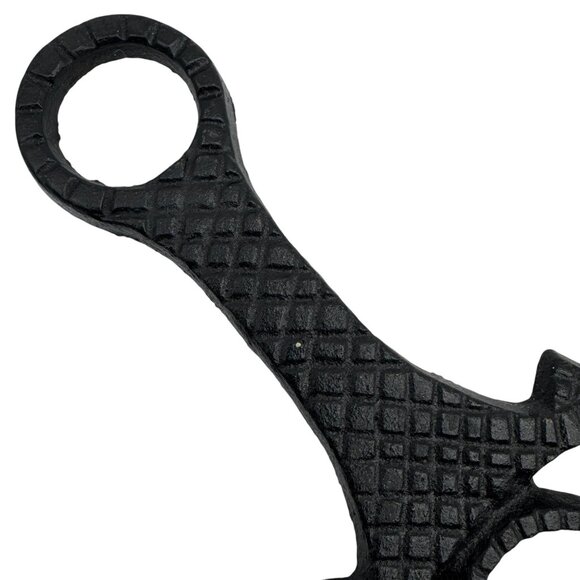 Cast Iron Trivet JZH 1948 Mt Vernon VA Cooking Decor Vintage Black Retro Kitchen - Picture 6 of 8